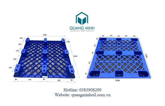 Pallet cốc 1100x1100x140mm